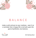Sterling Silver Edition: Balance Necklace