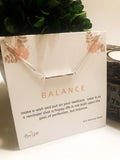 Sterling Silver Edition: Balance Necklace