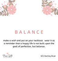 Sterling Silver Edition: Balance Necklace