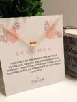 Best Mom Heart Necklace