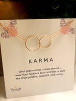 Double Circle Karma Necklace
