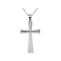 14kt Solid Gold Cross Pendant Necklace